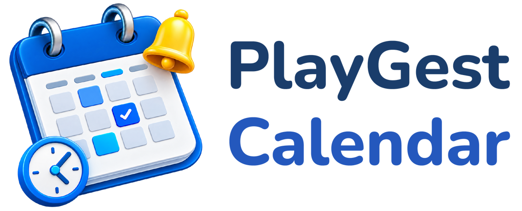 PlayGest Calendar